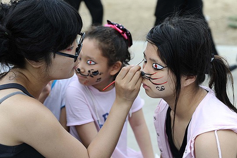 페이스 페인팅 사진