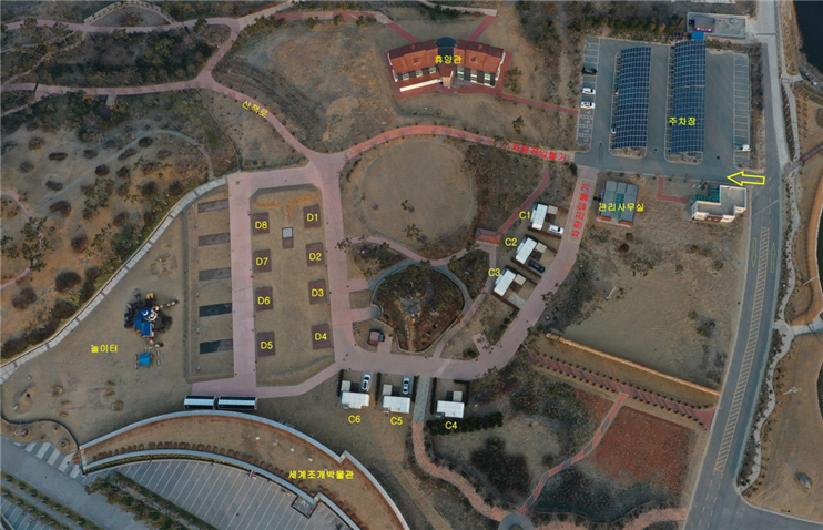 뮤지엄비치캠프 위치도