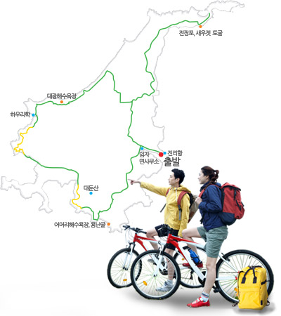 임자도 자전거 길 지도
