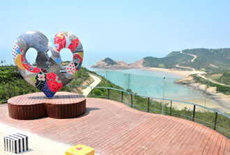 비금도 하트해변