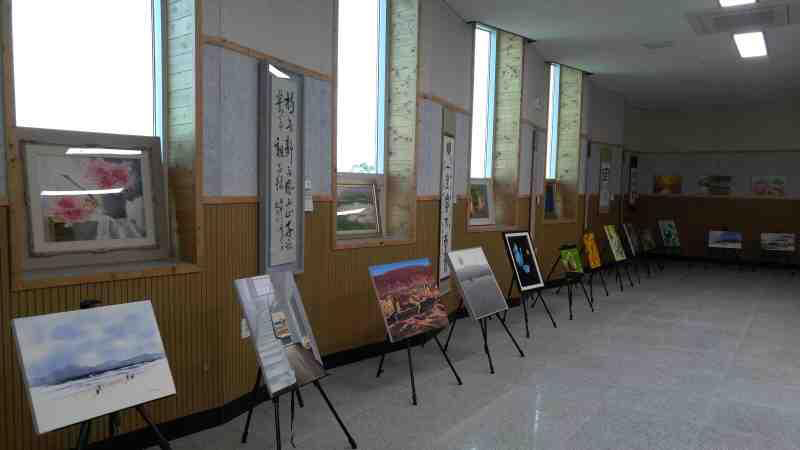 사생대회 입상작 작품 전시 사진