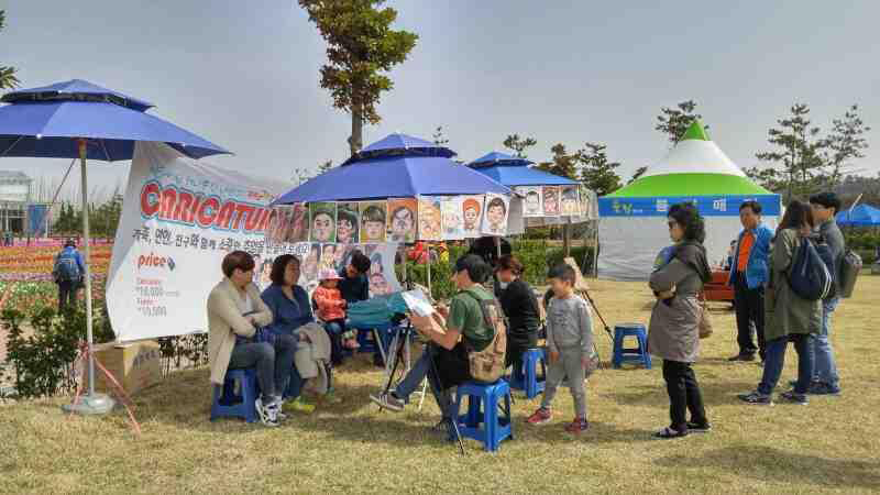 캐리커쳐 그리기 사진