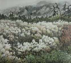 월출산이 보이는 풍경