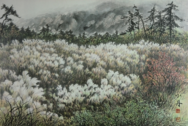 월출산이 보이는 풍경