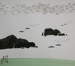 멸치 하늘에 날다