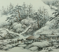 月白雪白天地白