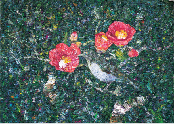 White eye & Camellia