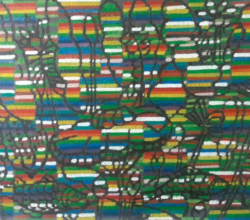 도자기에 그려진 꽃