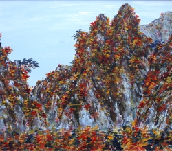 晩秋奇峯(만추기봉2)