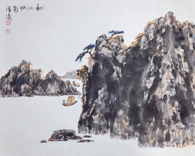 秋江帆影(추강범영2)