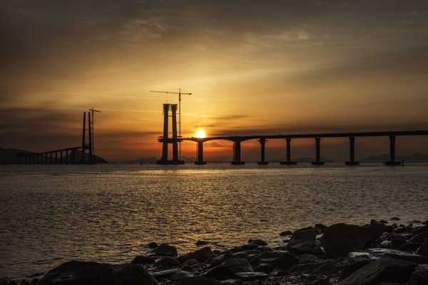 암태 오도선착장에서 본 천사대교 일출 002 3