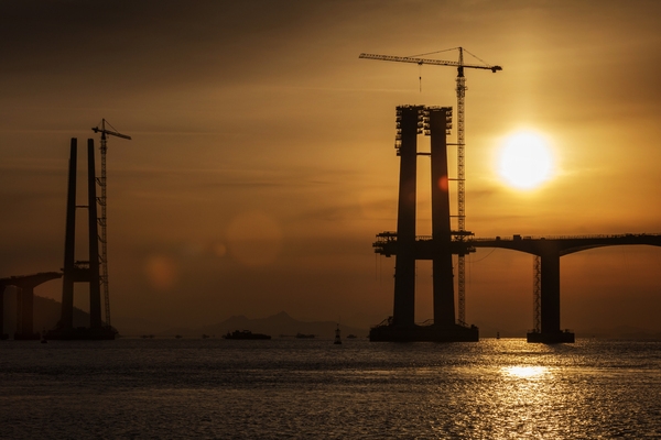 암태 오도선착장에서 본 천사대교 일출 002 6