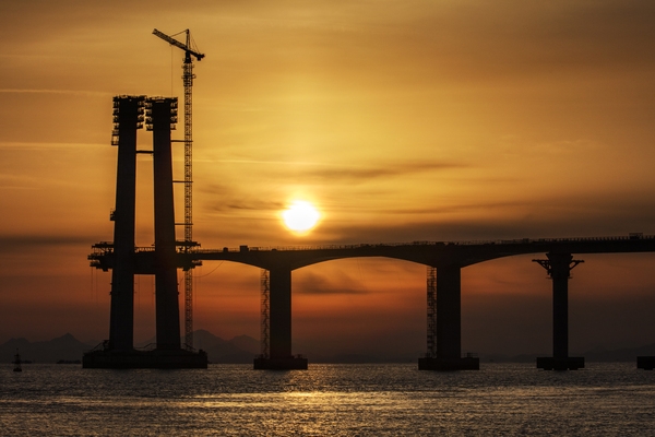 암태 오도선착장에서 본 천사대교 일출 002 1