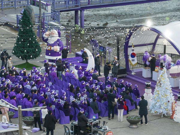 안좌면 퍼플산타 점등식 2