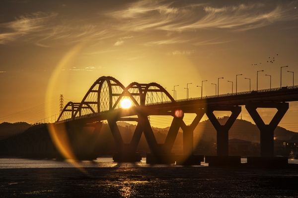 압해도_압해대교 일출 2