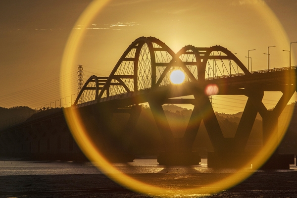 압해도_압해대교 일출 3