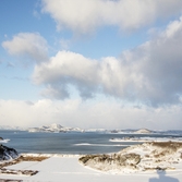 압해 눈온 뒤 압해풍경