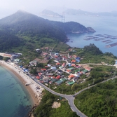 흑산면 대둔도 오리마을전경