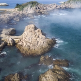 흑산 만재도 해안기암괴석