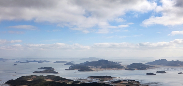 자은 두봉산정상에서 본 암태 4