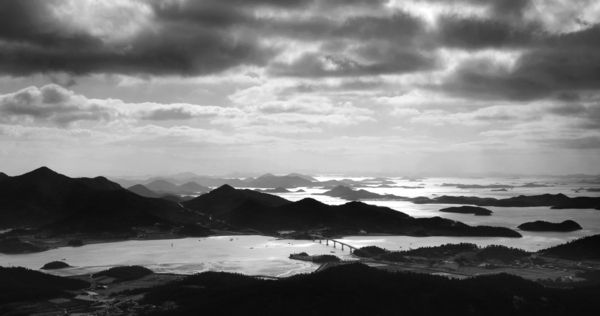 자은 두봉산정상에서 본 암태 도초 비금 방면 2