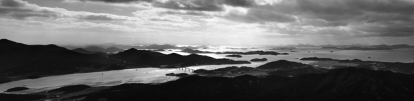 자은 두봉산정상에서 본 암태 도초 비금 방면 5