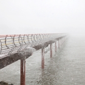 자은면 눈 오는 날 무한의 다리