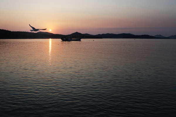 지도 송도항 일몰 3