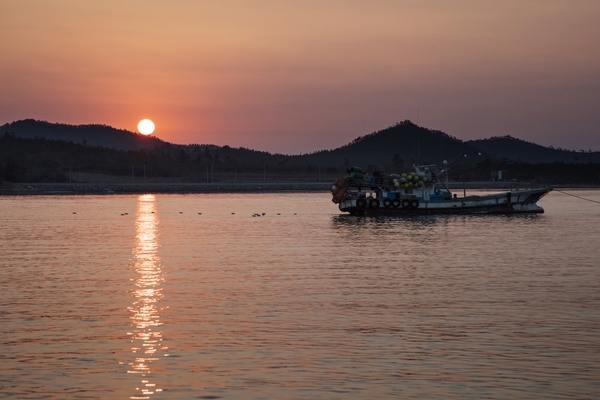 지도 송도항 일몰 6