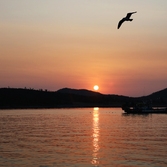 지도 송도항 일몰