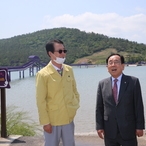 2020.05.21 영광군수 일행 안좌면 퍼플교 벤치마킹 방문