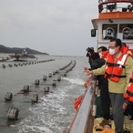 2021.01.15 자은면 괭생이모자반 피해현장방문(해양수산부 차관)