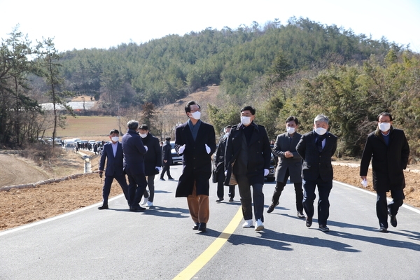 2021.02.08 압해 가룡리 우회도로 포장공사 준공식 1