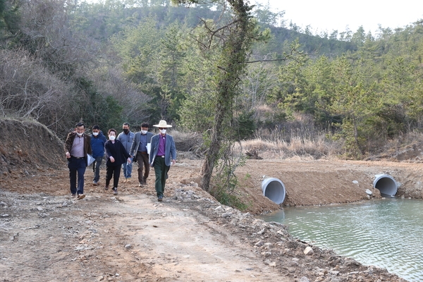 2021.03.15 팔금면 장목저수지 현장방문 2