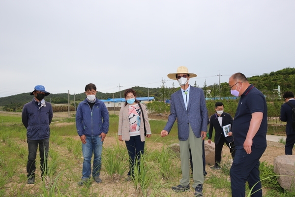 2021.05.26 하의면 한반도 평화의 숲 공사현장방문  2