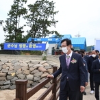 2021.06.24 압해 효지도 어업인쉼터 준공식(효지도선 운항모습)