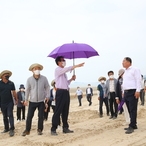 2021.07.02 임자대광해변 모래정비현장방문