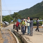 2022.06.10 자은면 유천리 가뭄현장방문(마늘밭)