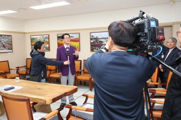 2024.04.24   신안군 군목(나한송) 변경관련 목포MBC 인터뷰 1