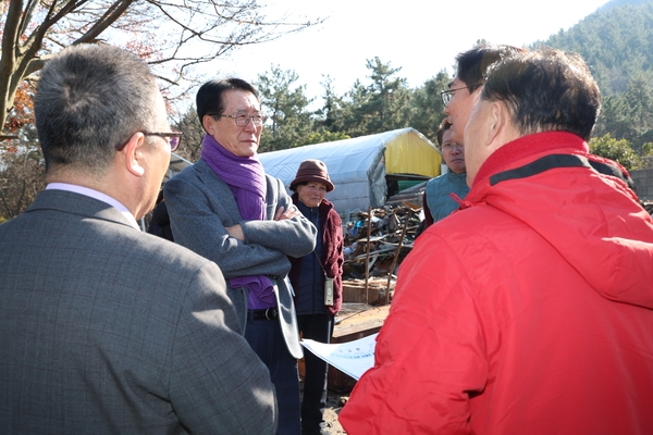 2024.12.17_ 압해읍 송공리 주택화재 현장 방문 4