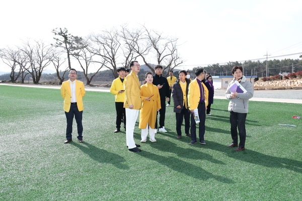 2025.02.17_ 팔금면 주요사업장 방문(구 팔금중학교 세대 어울림 복합 커뮤니티 센터) 2