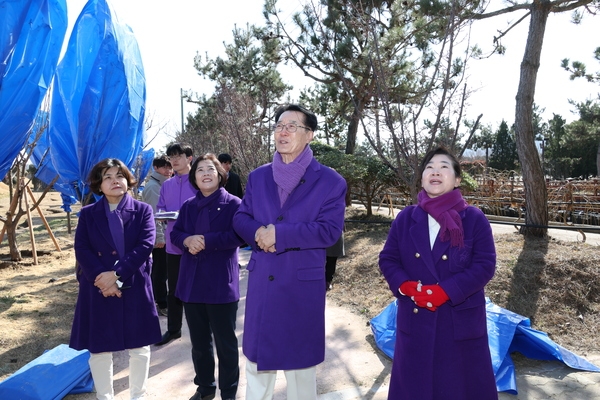 2025.02.21_ 임자면 홍매화축제 준비 현장점검 3