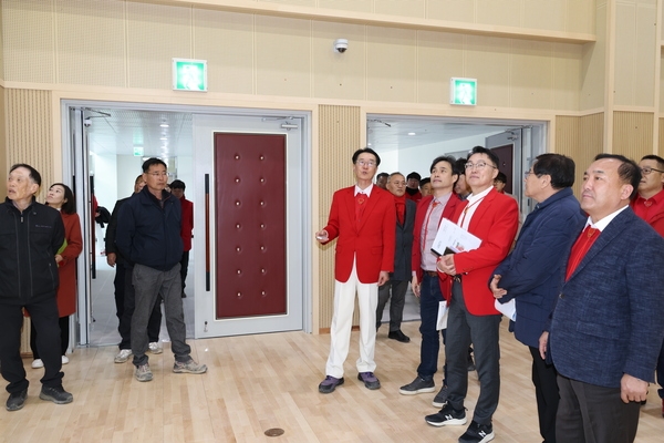 2025.02.27_ 비금면 주요사업장 방문(체육센터 건립 공사형장) 2