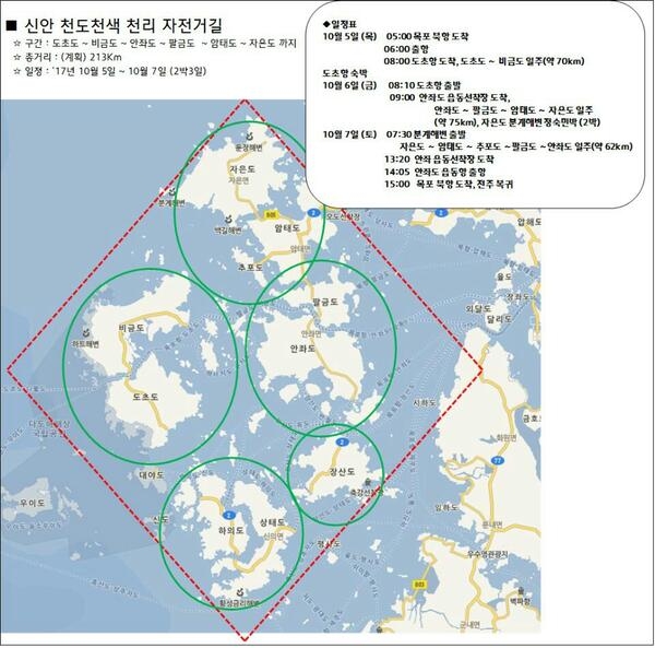 천도천색 자전거 여행  4