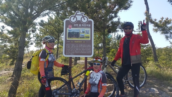 제주어울림동호회 신안군천도천색 자전거길4,5코스와천사대교 다녀오다(인증완료) 1