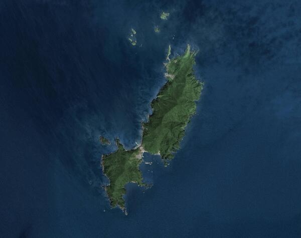 홍도항공사진 1