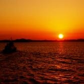 팔금도 앞 작은섬 불무기도에서 바라본 일몰.. 