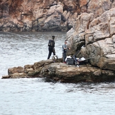 흑산면 홍도 갯바위낚시