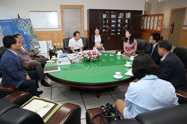 고길호 군수, 짱시아오메이(章笑梅) 중국 광주부총영사 접견..