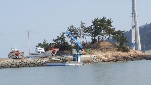 전국최초 수산물 인양기 임차추진..